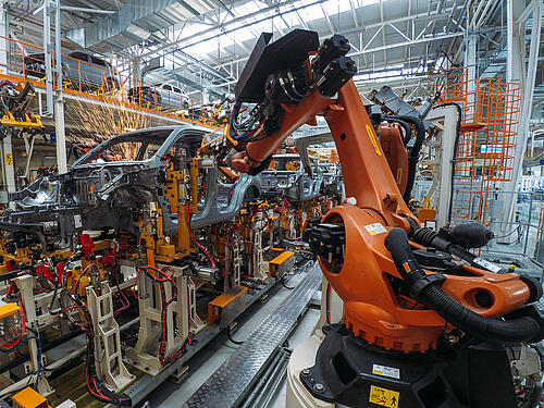 Autoproduktion mit Robotern