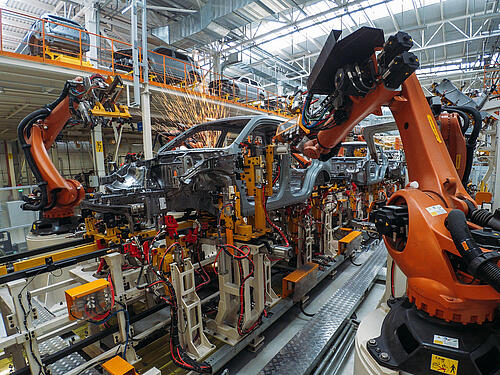 Autoproduktion mit Robotern